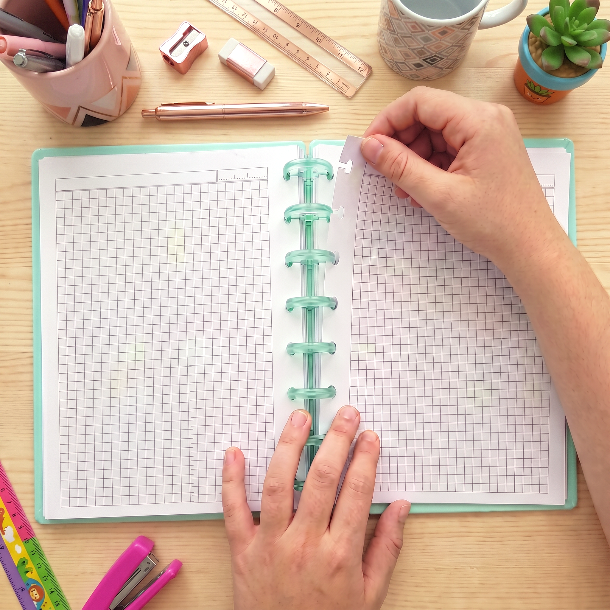 Cuaderno Smartbook con Sistema de Discos A6 – Navidad - Grey