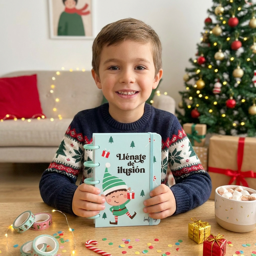 Cuaderno Smartbook con Sistema de Discos A6 – Navidad - Mint