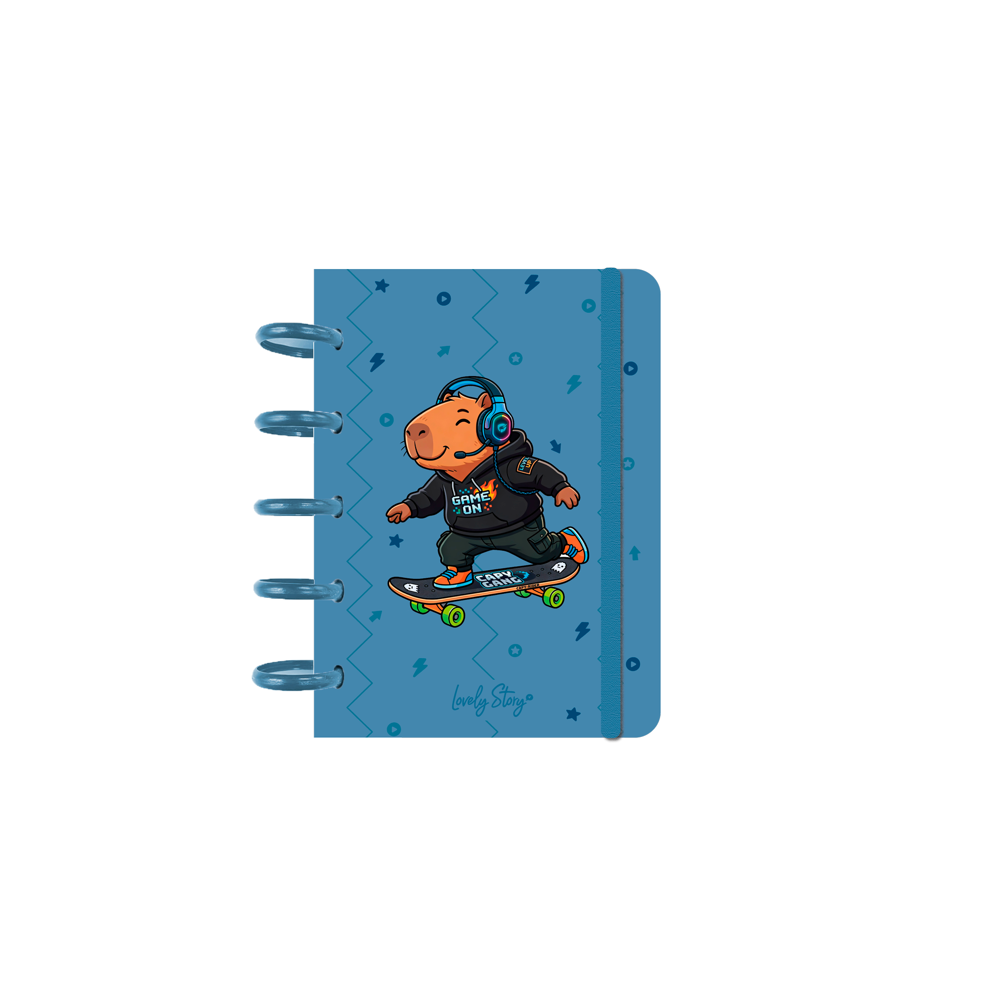 Cuaderno A6 Smart Book - Capi Gamer - Petrol Blue