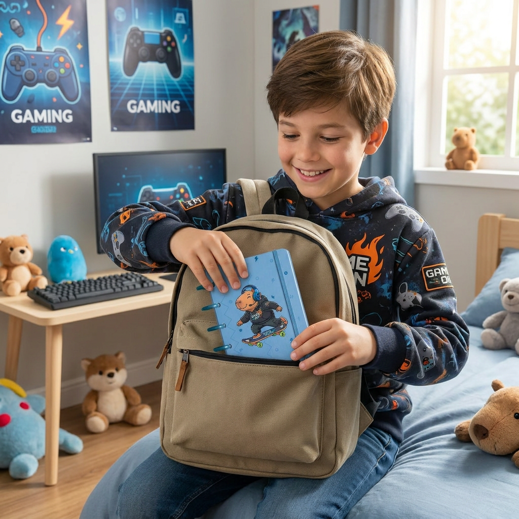 Cuaderno A6 Smart Book - Capi Gamer - Petrol Blue