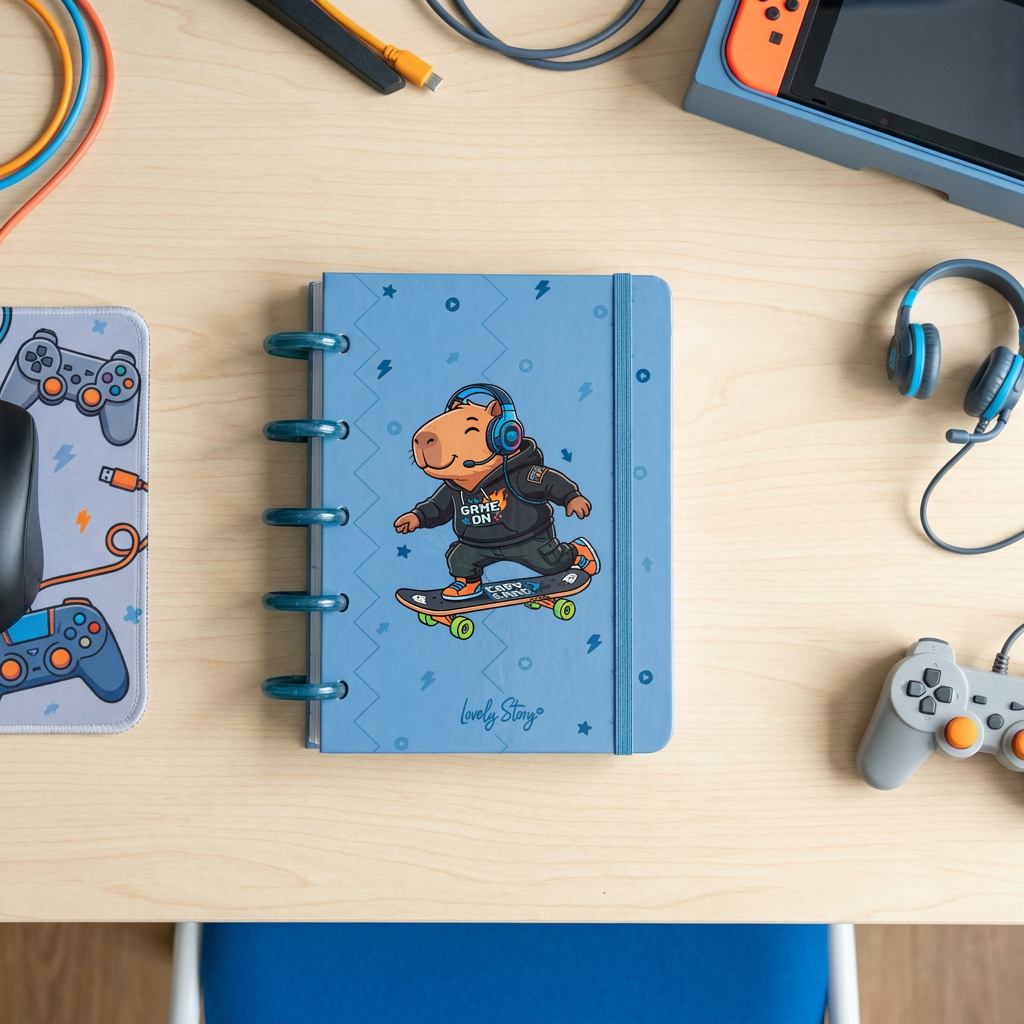 Cuaderno A6 Smart Book - Capi Gamer - Petrol Blue