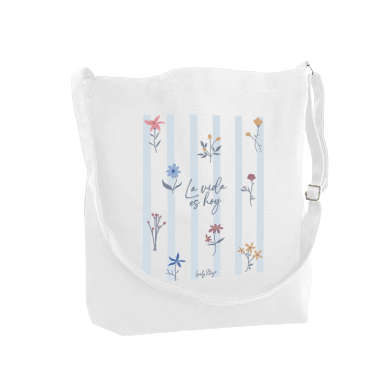 Tote Bag de Algodón - Petal Whisper - Color Ice