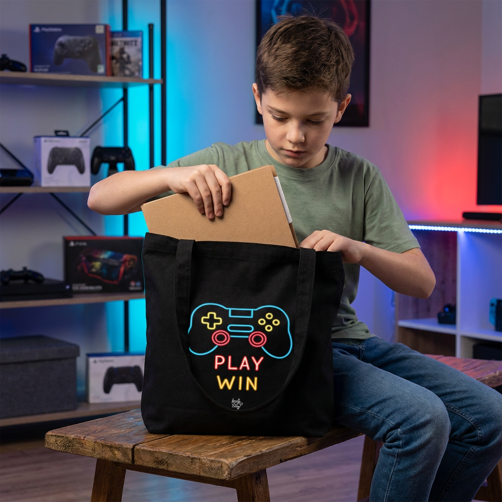 Tote Bag de Algodón - Neon Score