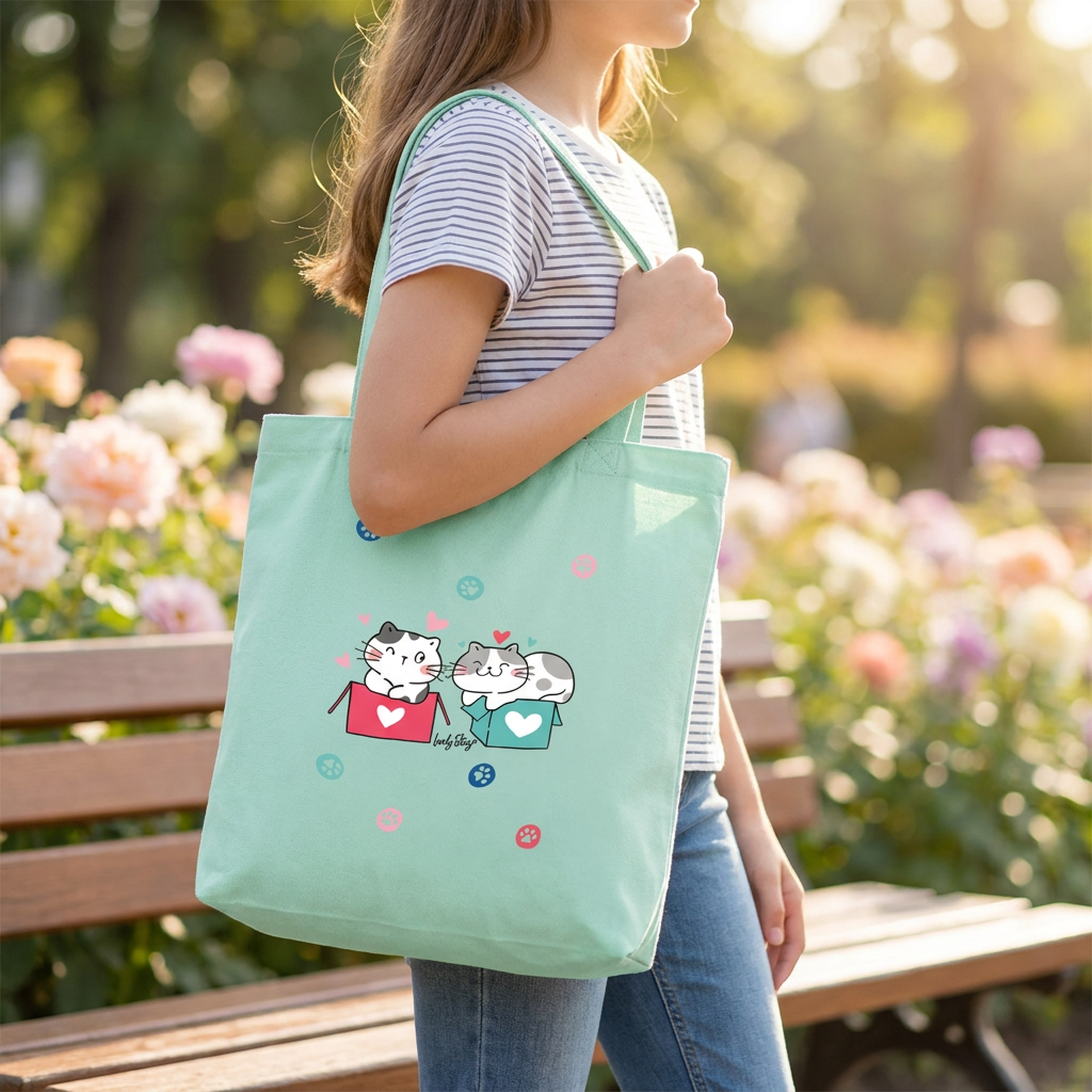 Tote Bag de Algodón - Cat Whiskers
