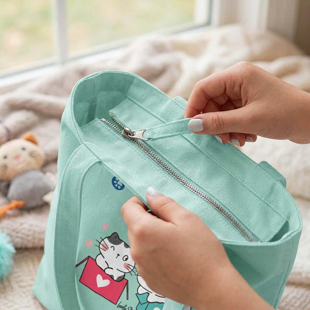 Tote Bag de Algodón - Cat Whiskers