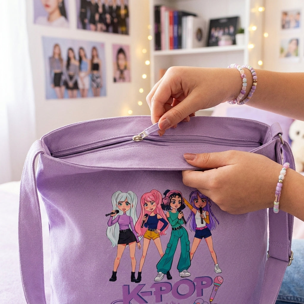 Tote Bag de Algodón – K-Pop | Lovely Story