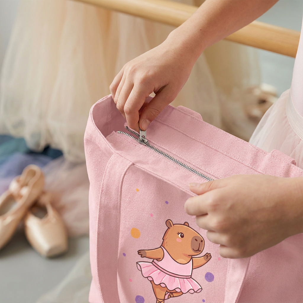Tote bag de algodón - Capi Ballet - Pink