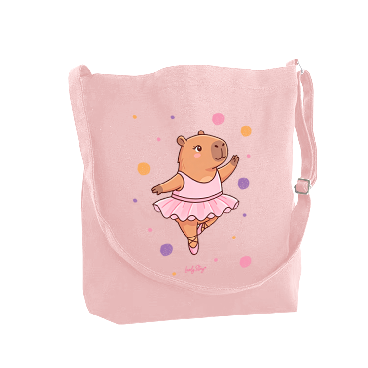 Tote bag de algodón - Capi Ballet - Pink