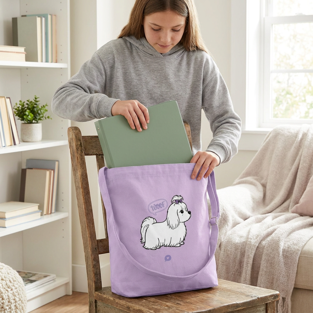 Tote Bag de Algodón - Fluffy Friend