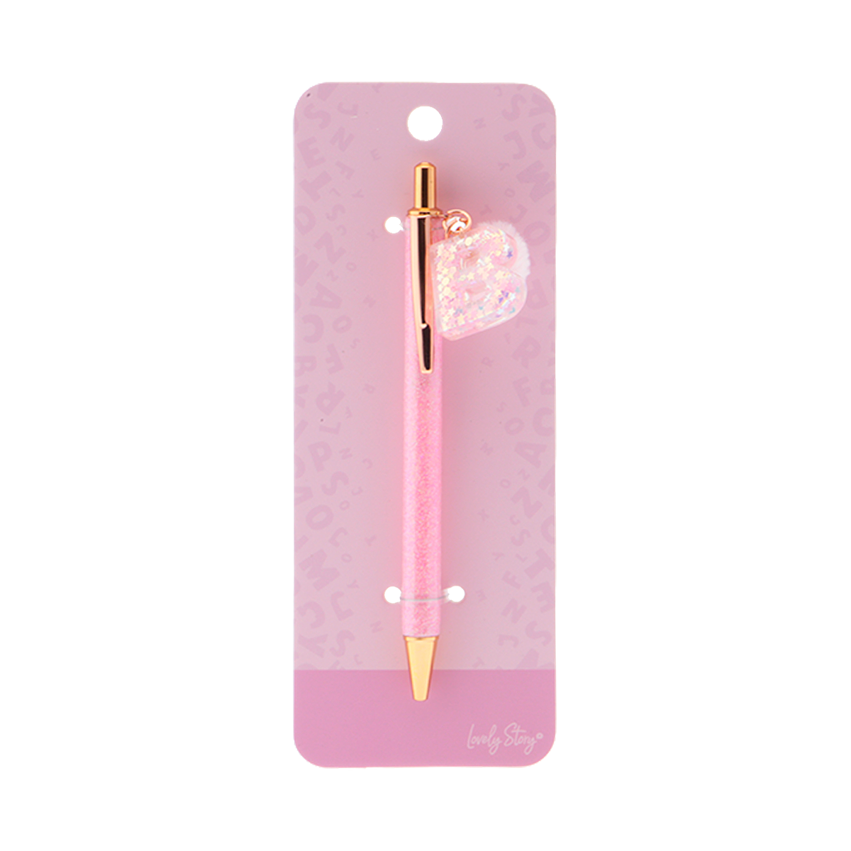 Bolígrafo con inicial - Pink