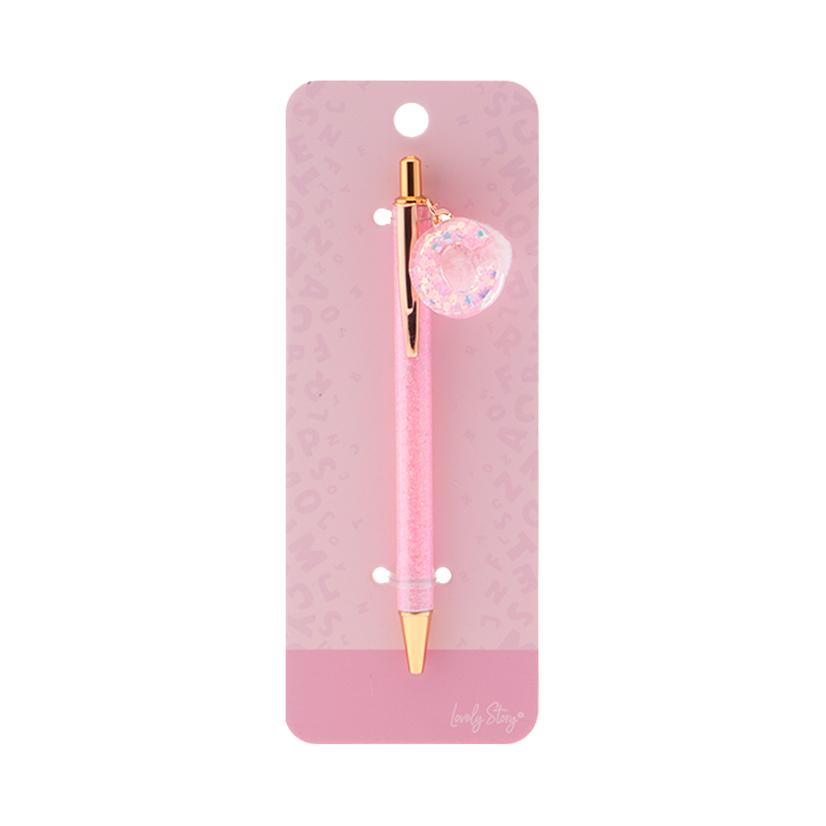 Bolígrafo con inicial - Pink