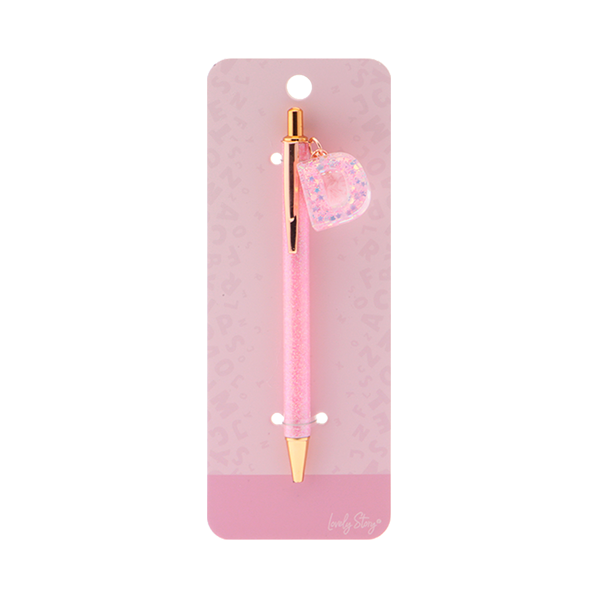 Bolígrafo con inicial - Pink