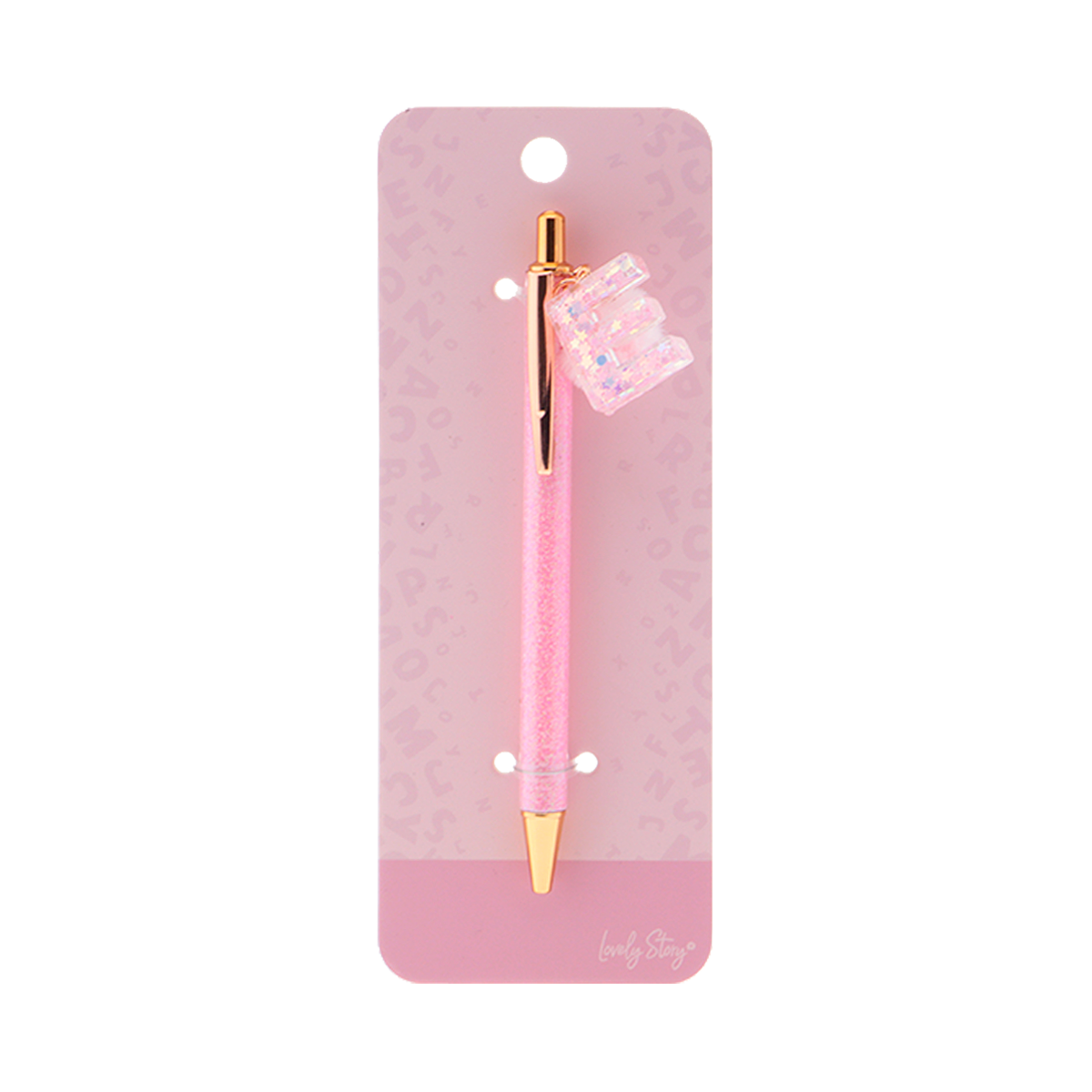 Bolígrafo con inicial - Pink