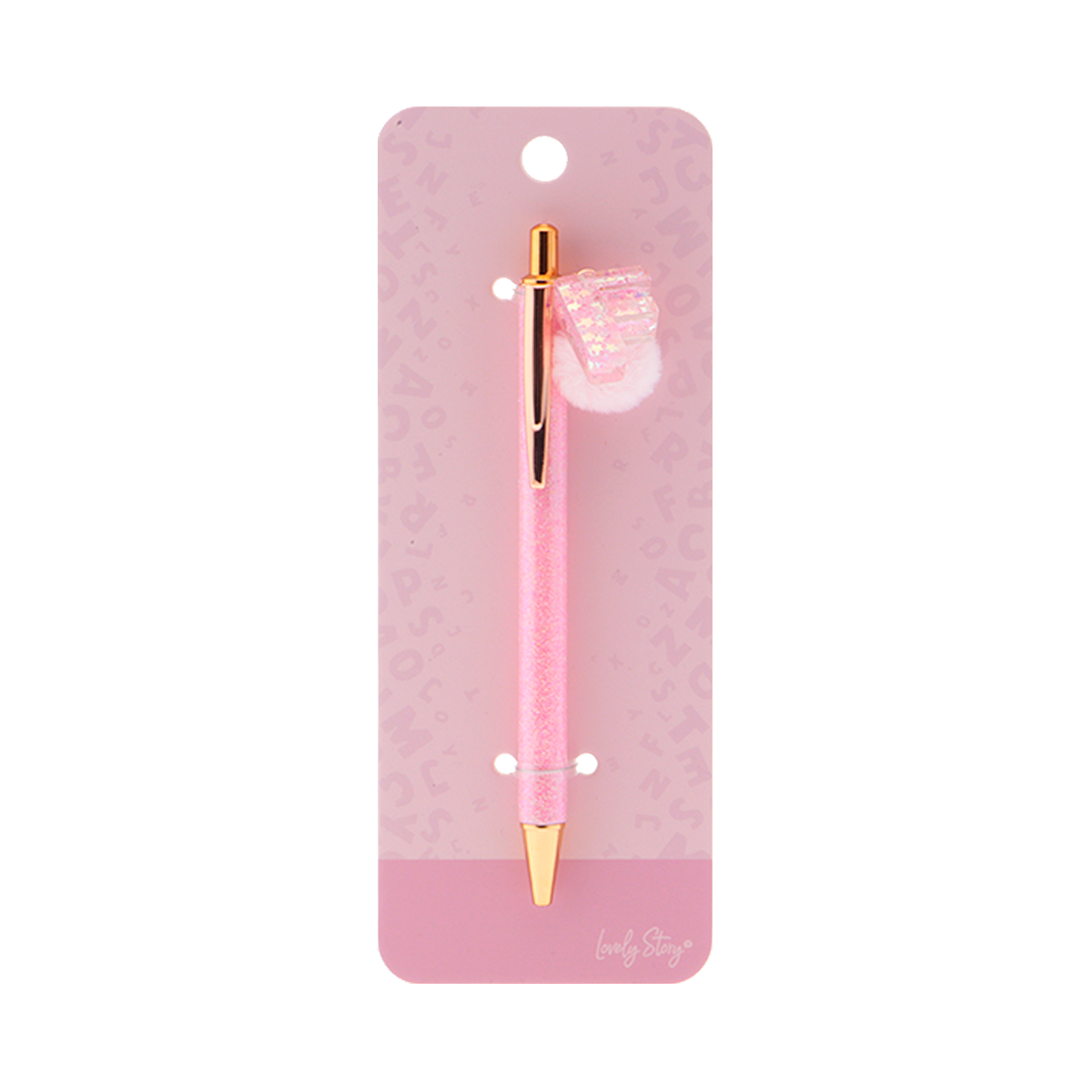 Bolígrafo con inicial - Pink