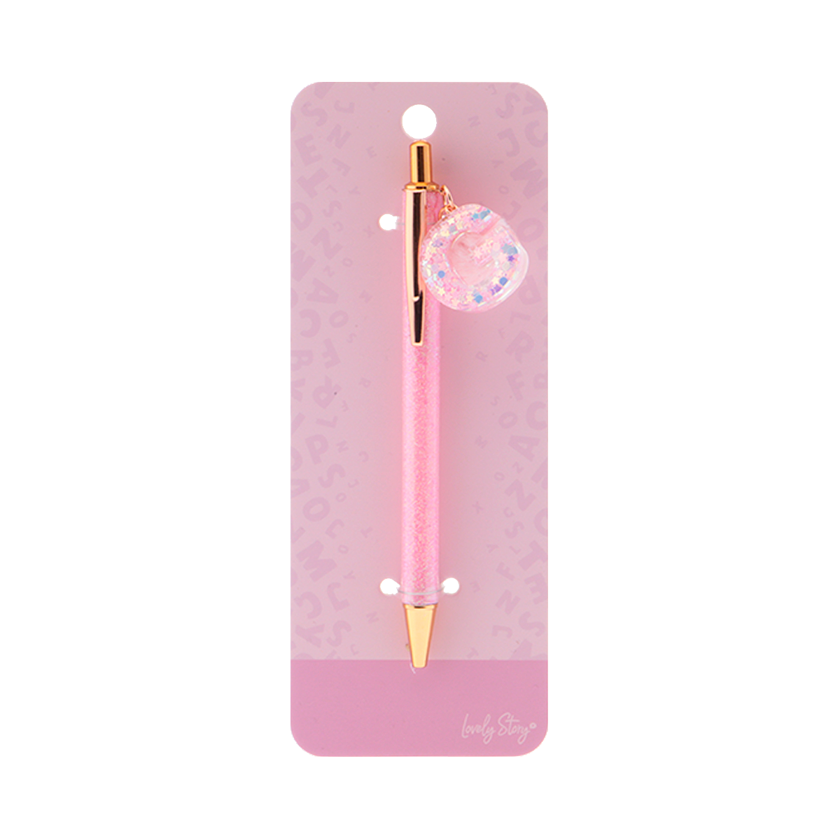 Bolígrafo con inicial - Pink