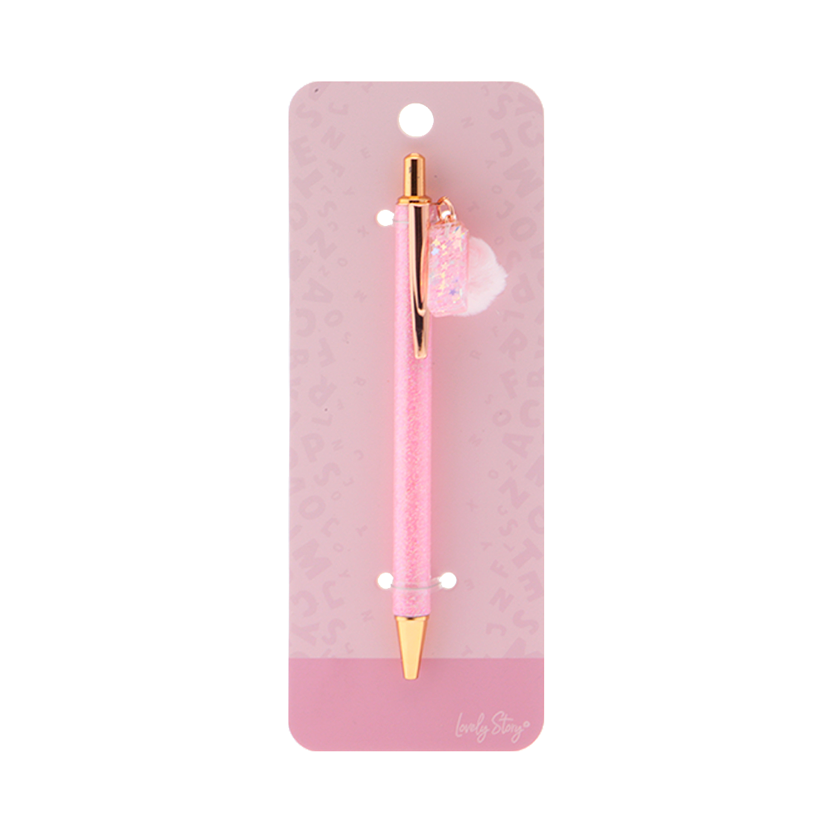 Bolígrafo con inicial - Pink
