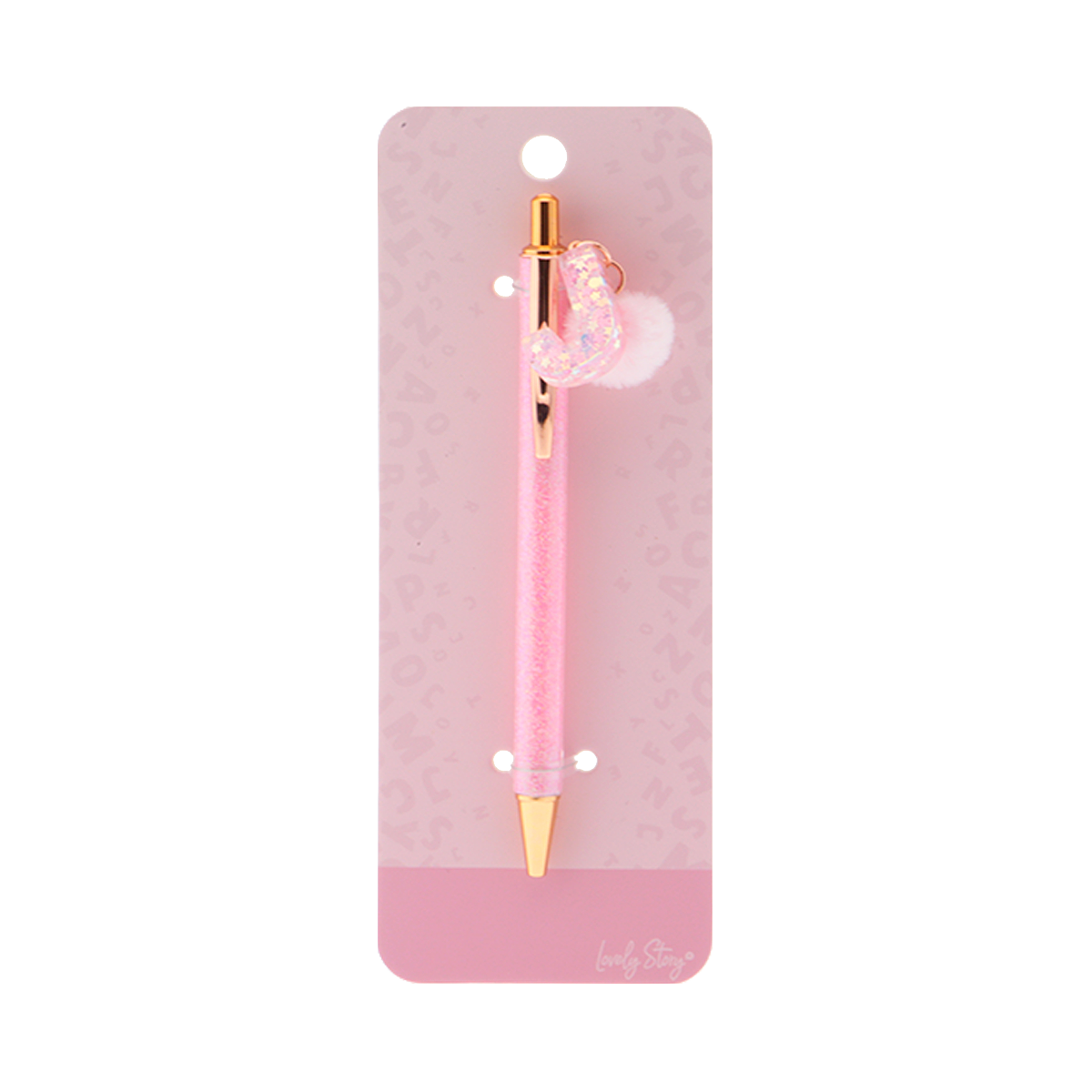 Bolígrafo con inicial - Pink