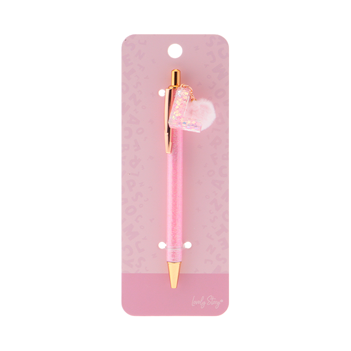 Bolígrafo con inicial - Pink