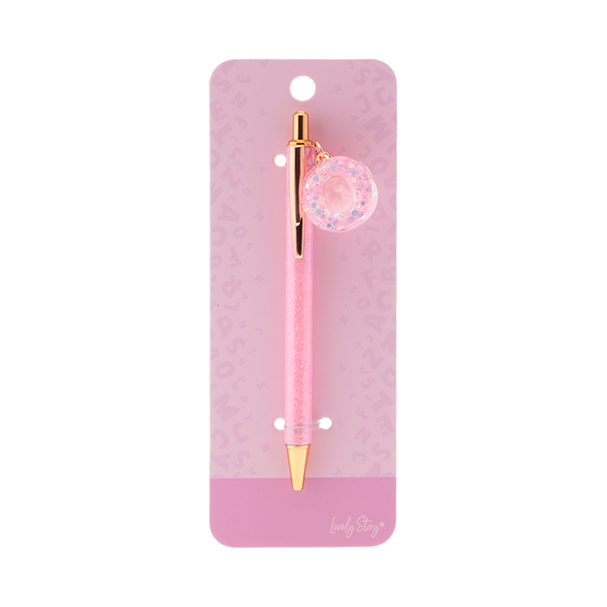 Bolígrafo con inicial - Pink