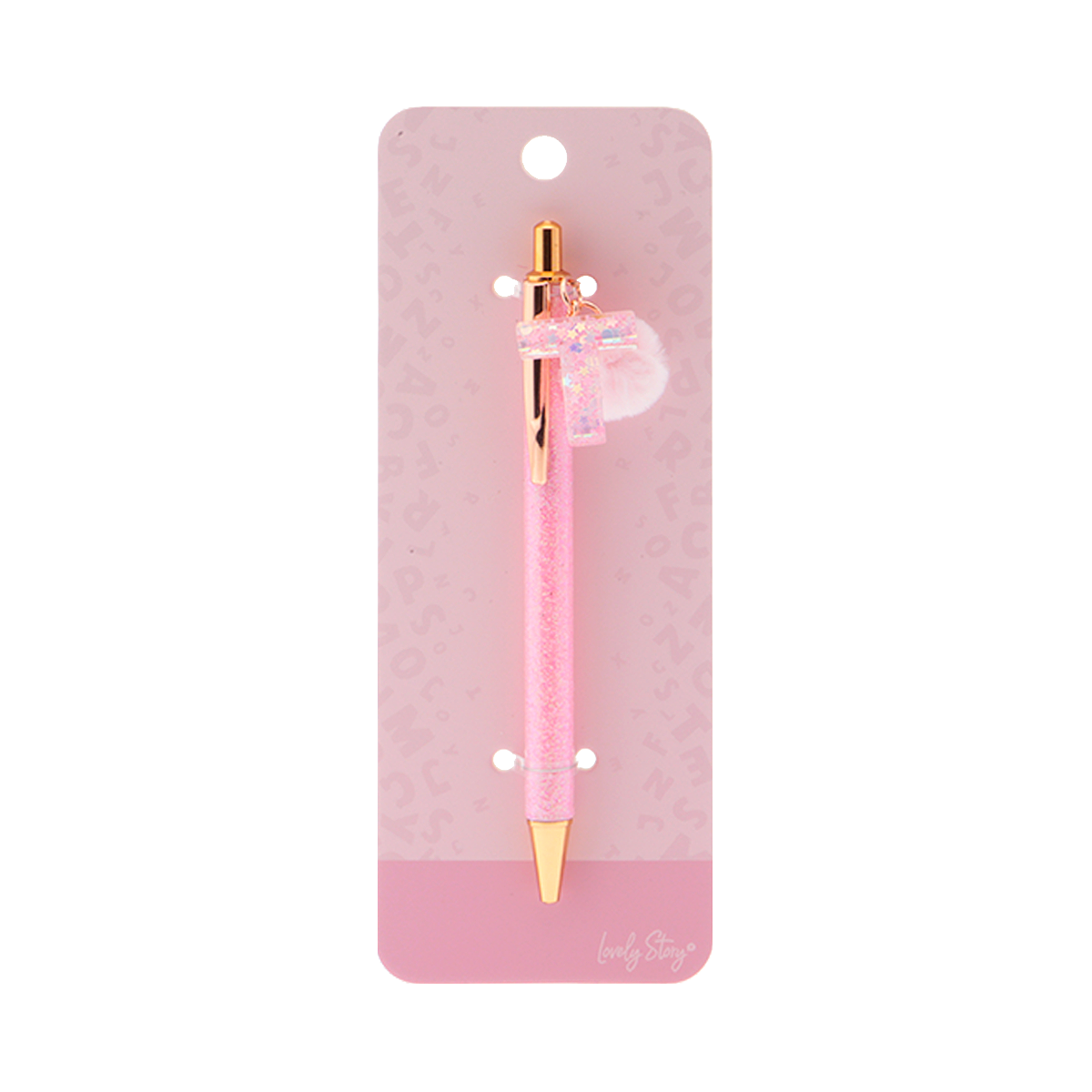 Bolígrafo con inicial - Pink
