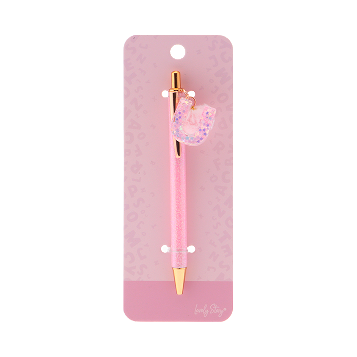 Bolígrafo con inicial - Pink