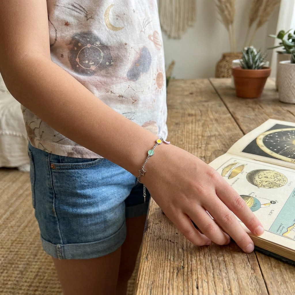 Pulsera corazón de acero plateado - ¡Eres mi persona favorita de toda la galaxia! - Silver