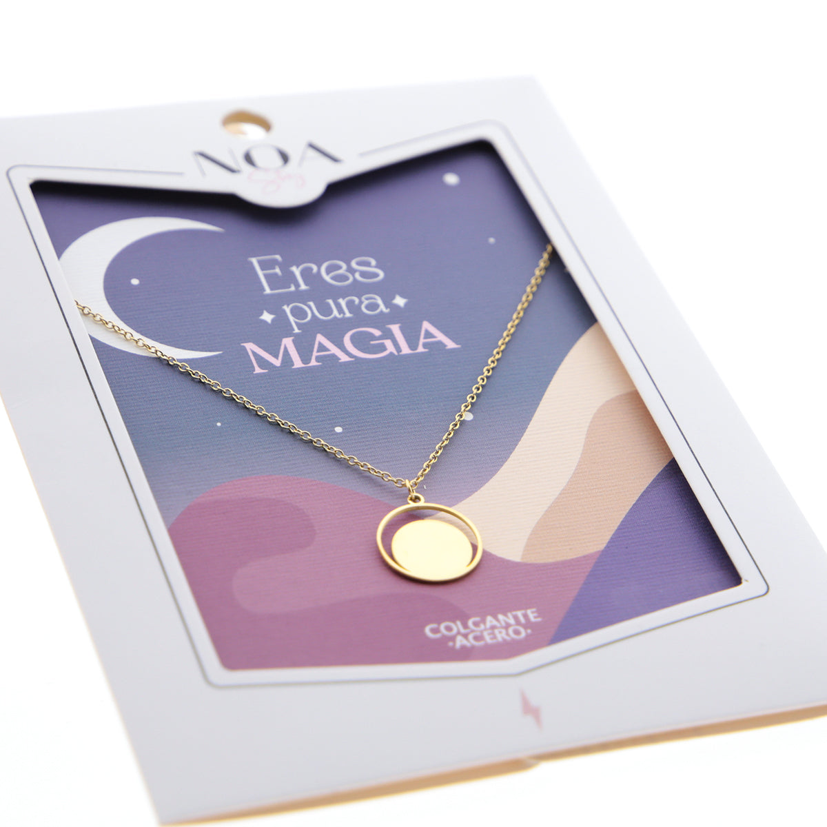 Colgante de acero dorado - Eres pura magia