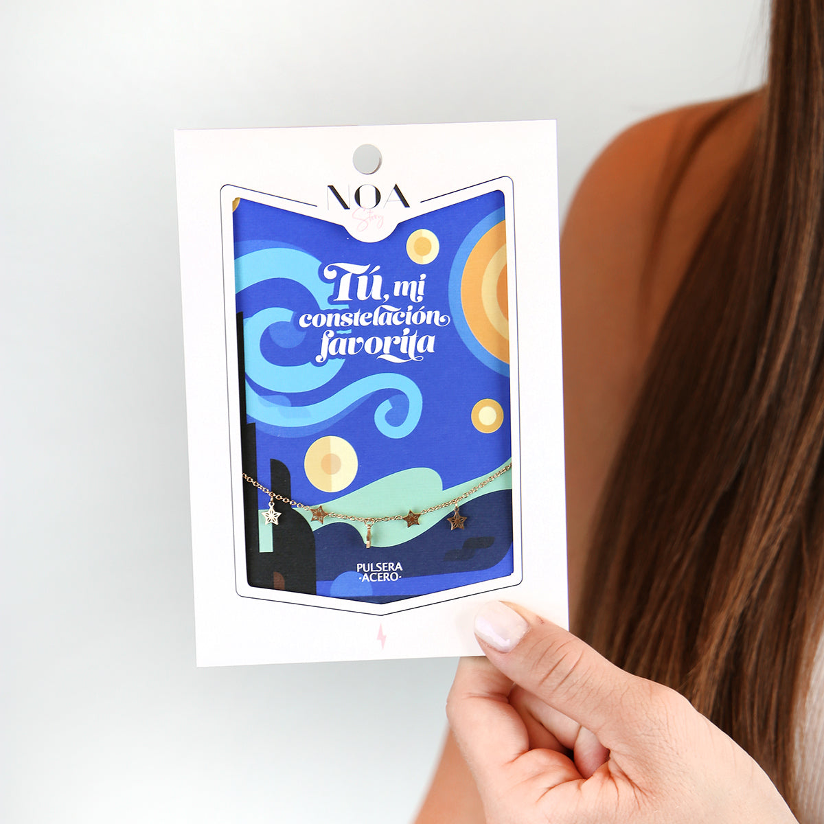 Pulsera de acero dorado - Tú, mi constelación favorita