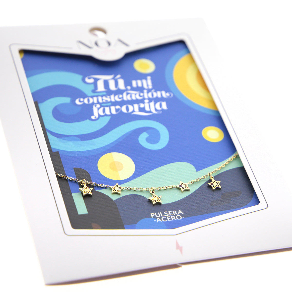 Pulsera de acero dorado - Tú, mi constelación favorita