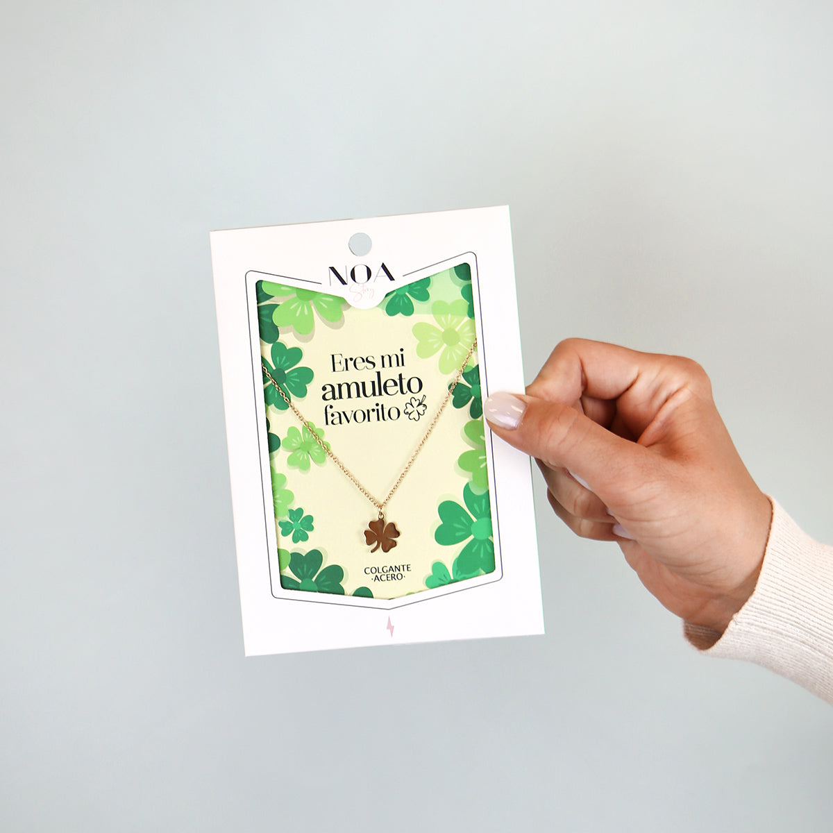 Colgante de acero dorado - Eres mi amuleto favorito