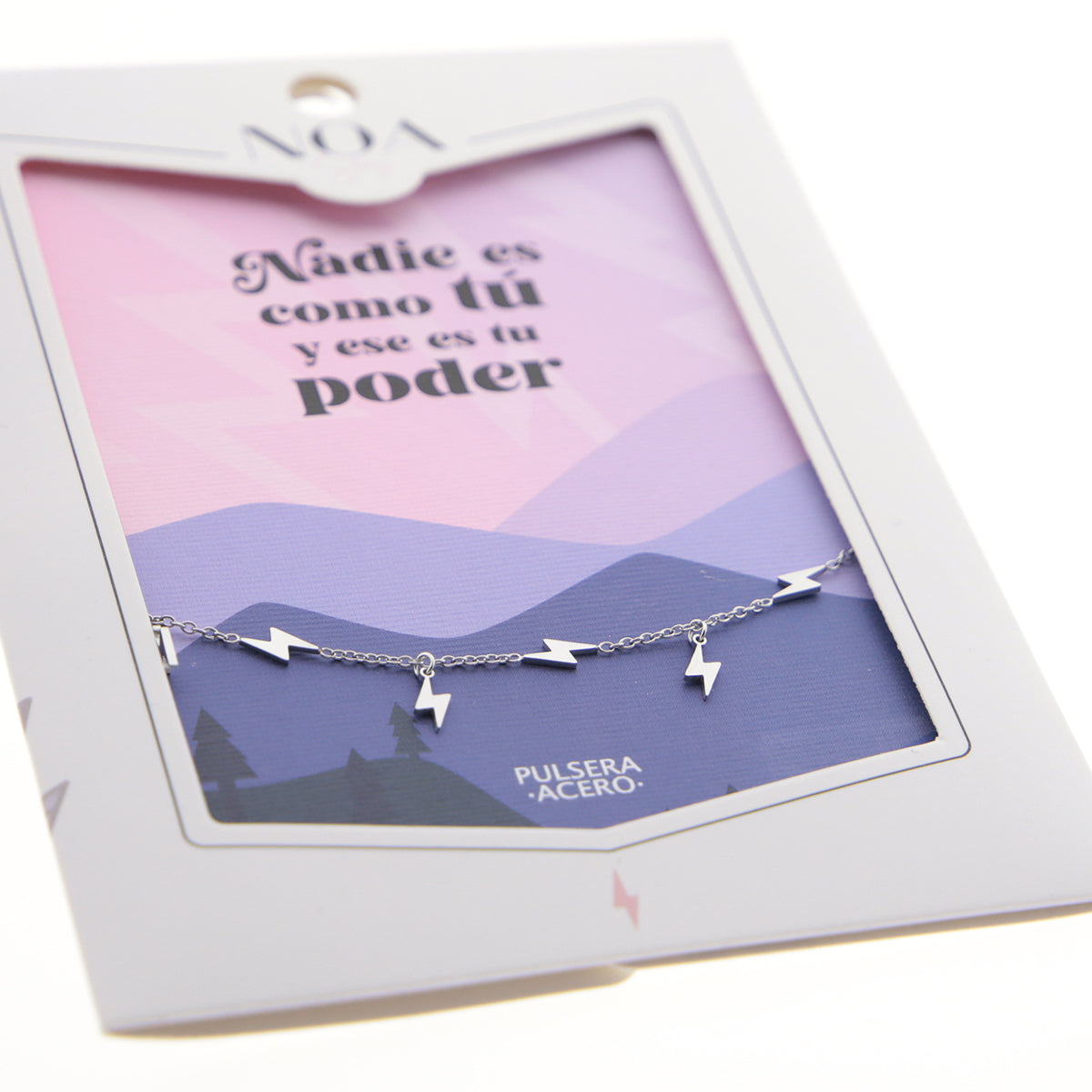 Pulsera de acero plateado - ¡Nadie es como tú y ese es tu poder!