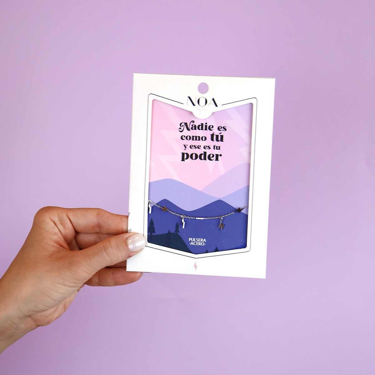 Pulsera de acero plateado - ¡Nadie es como tú y ese es tu poder!