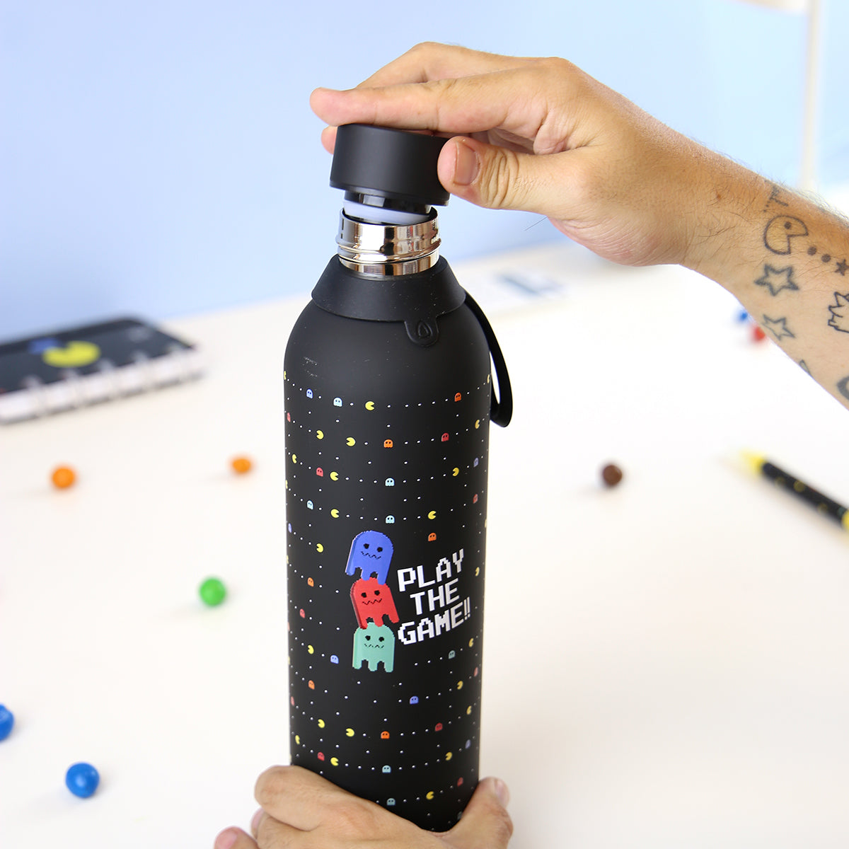 Botella acero inoxidable - Retro Pixel