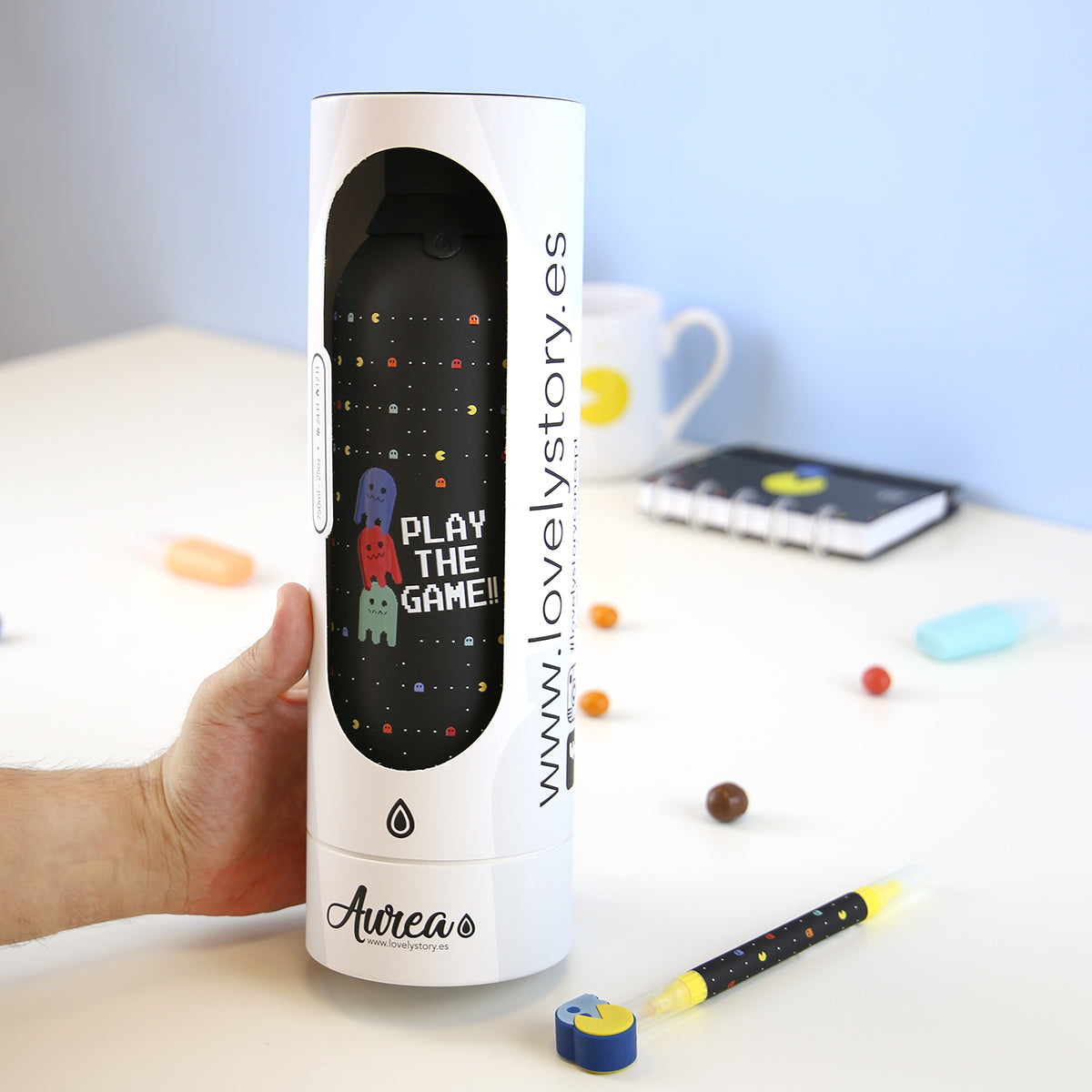 Botella acero inoxidable - Retro Pixel