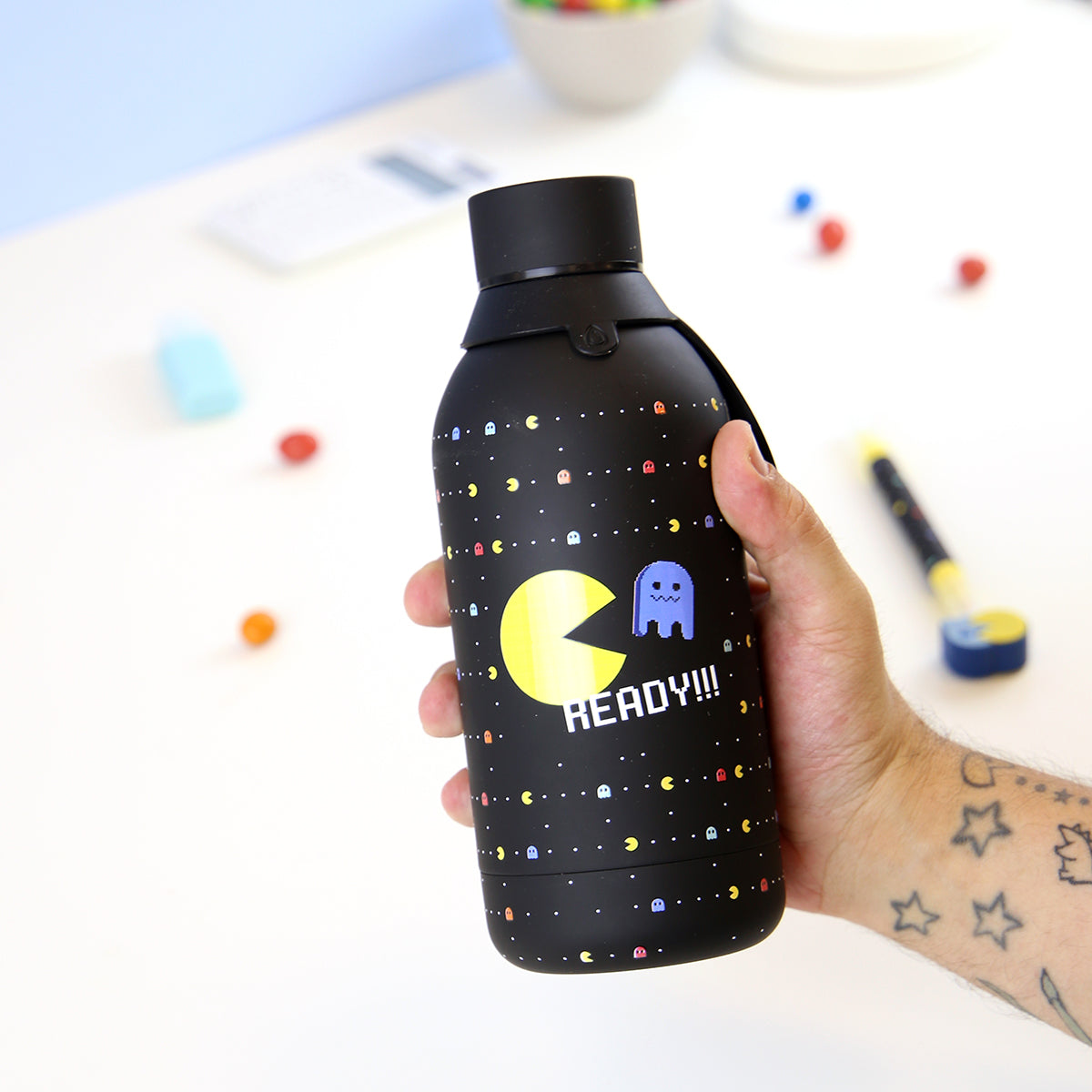 Botella acero inoxidable - Retro Pixel