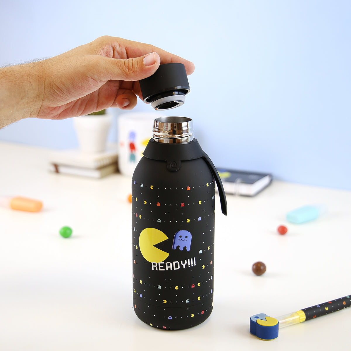 Botella acero inoxidable - Retro Pixel
