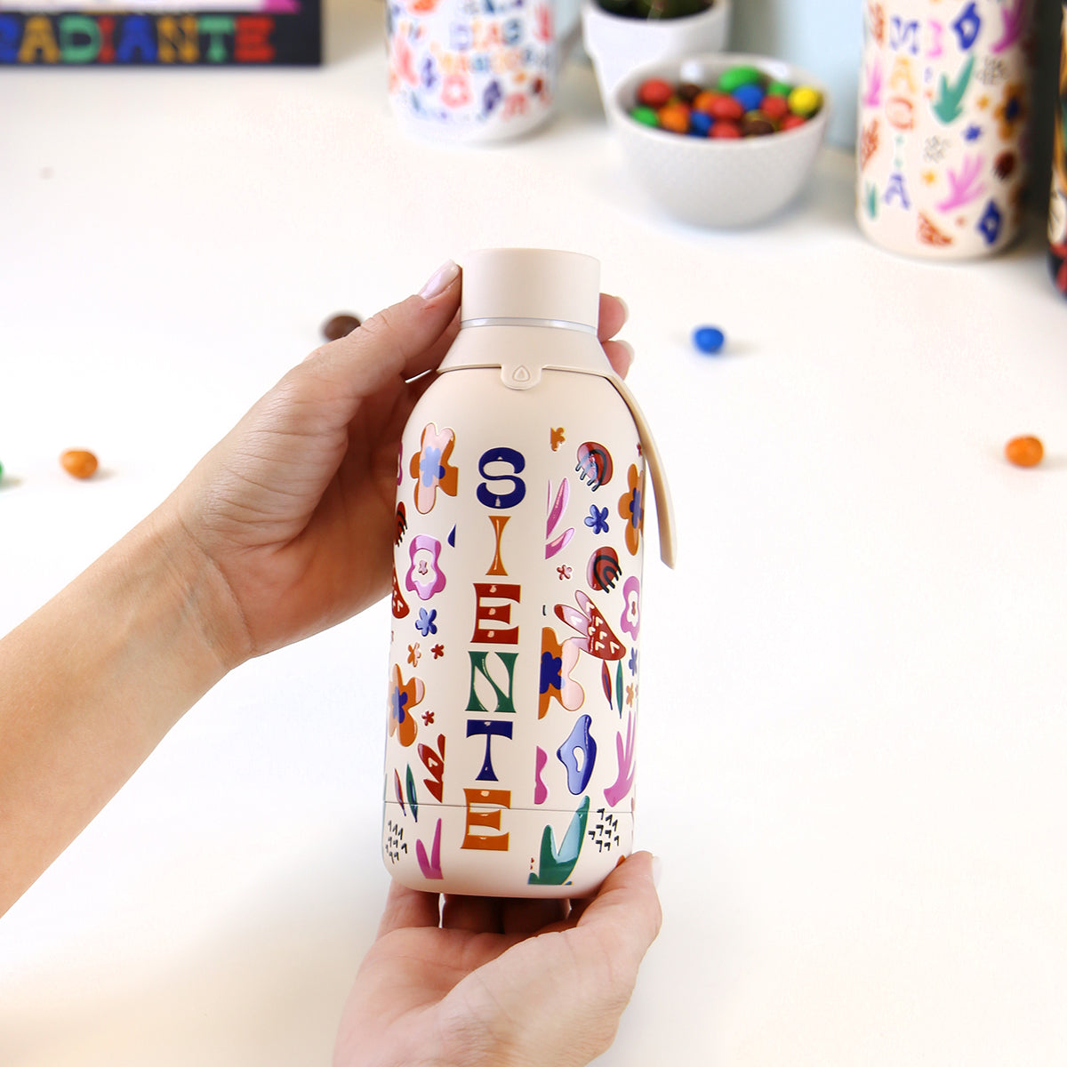 Botella acero inoxidable - Happy Bloom