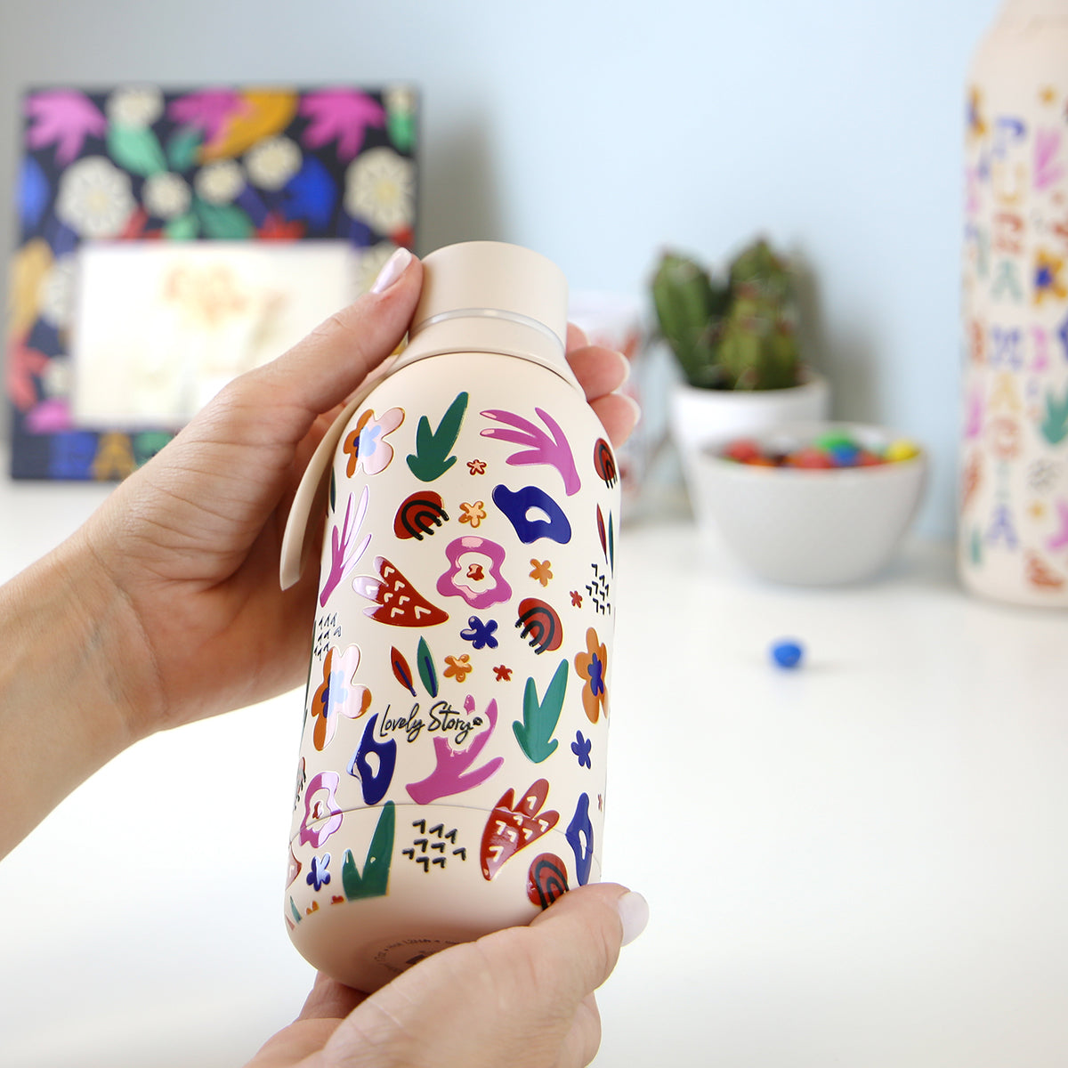 Botella acero inoxidable - Happy Bloom