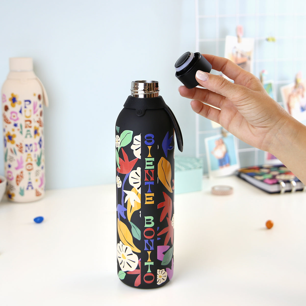 Botella acero inoxidable - Happy Bloom