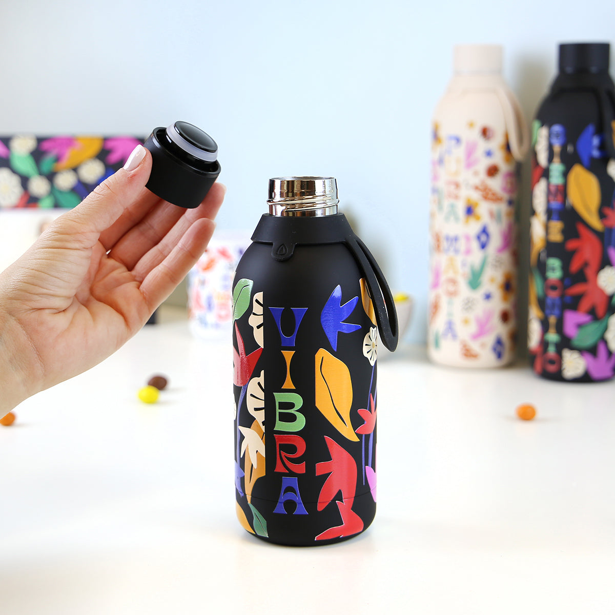 Botella acero inoxidable - Happy Bloom