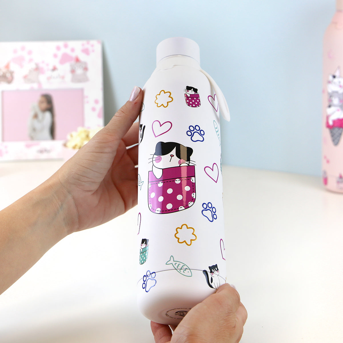 Botella acero inoxidable - Kitty World