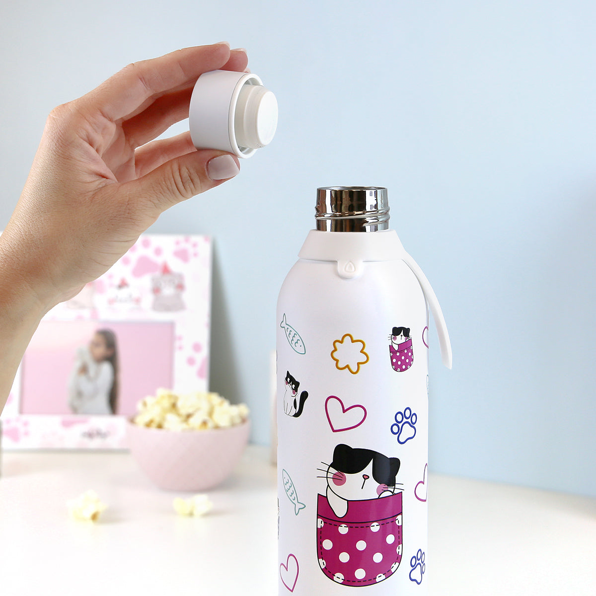 Botella acero inoxidable - Kitty World