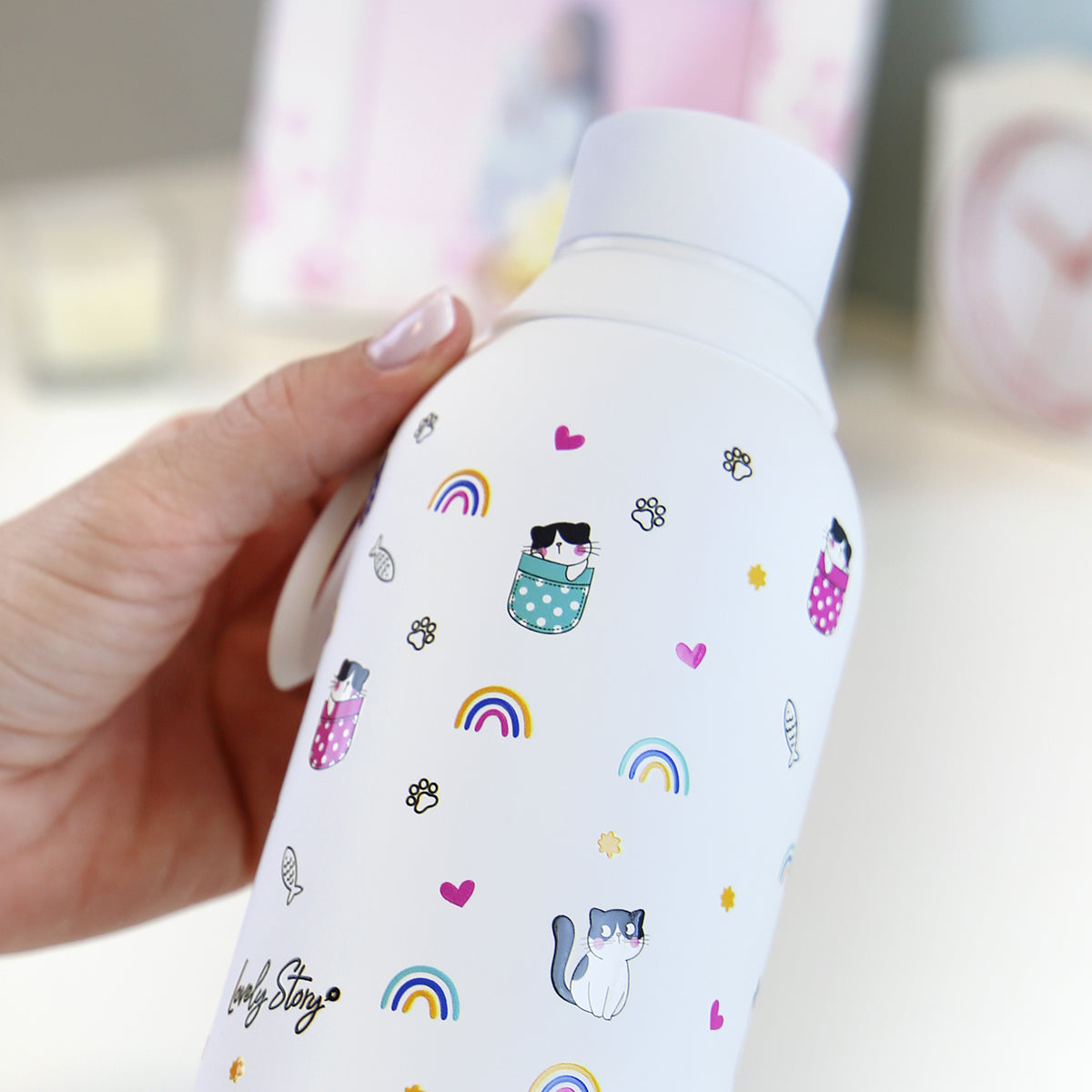 Botella acero inoxidable - Kitty World