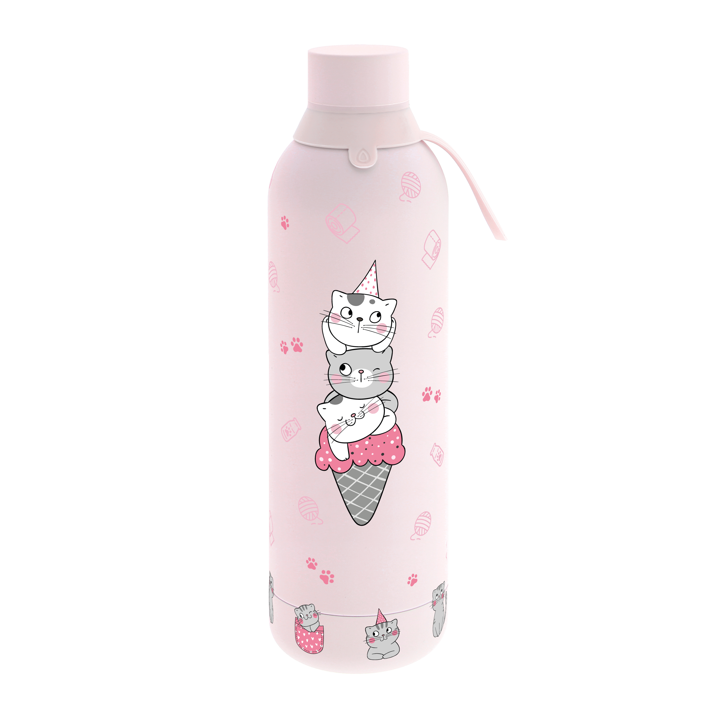Botella acero inoxidable - Kitty World