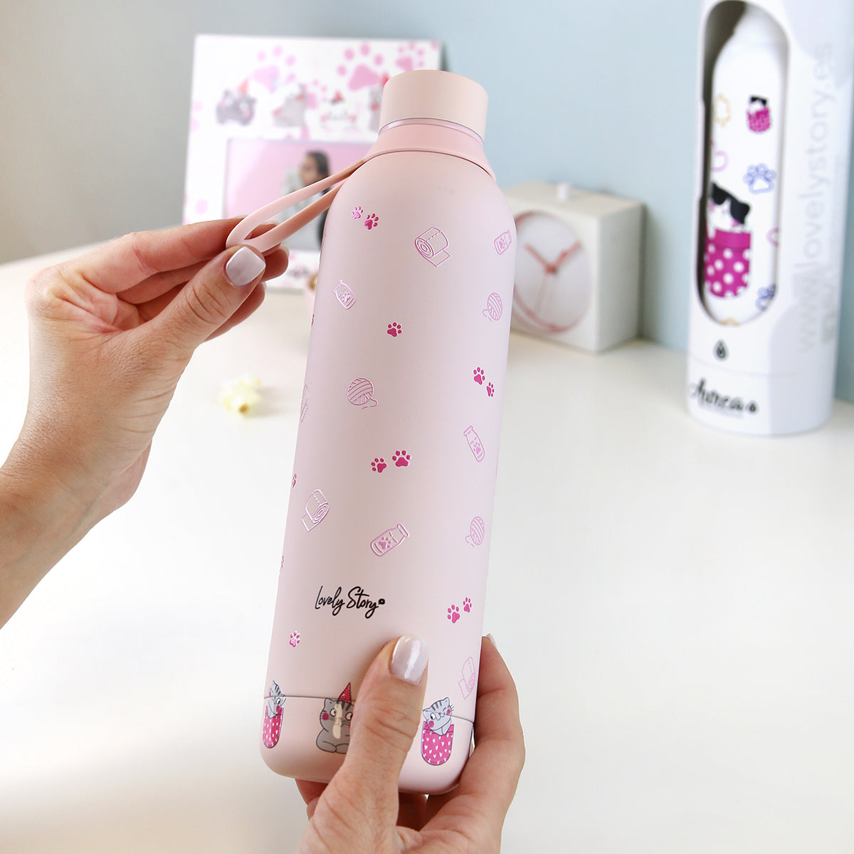 Botella acero inoxidable - Kitty World