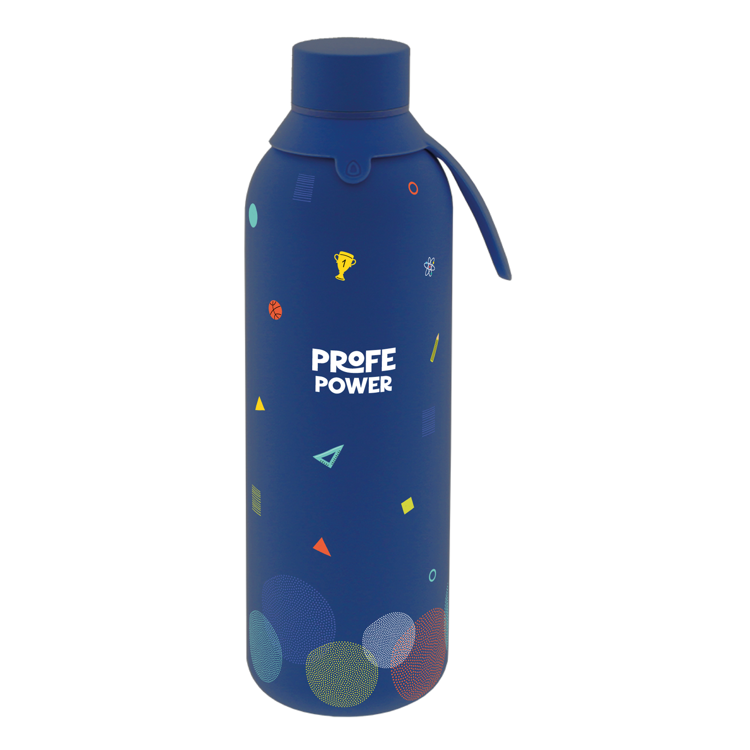Botella Térmica de Acero Inoxidable con Interior Cerámico y Doble Tapón – Profe | Lovely Story