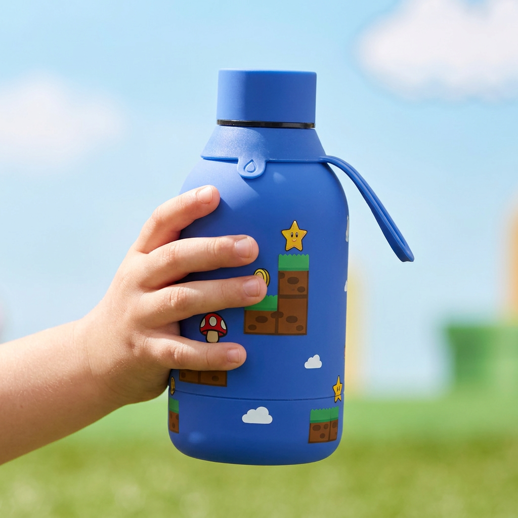 Botella Térmica de Acero Inoxidable – Level Boss | Aurea Kids