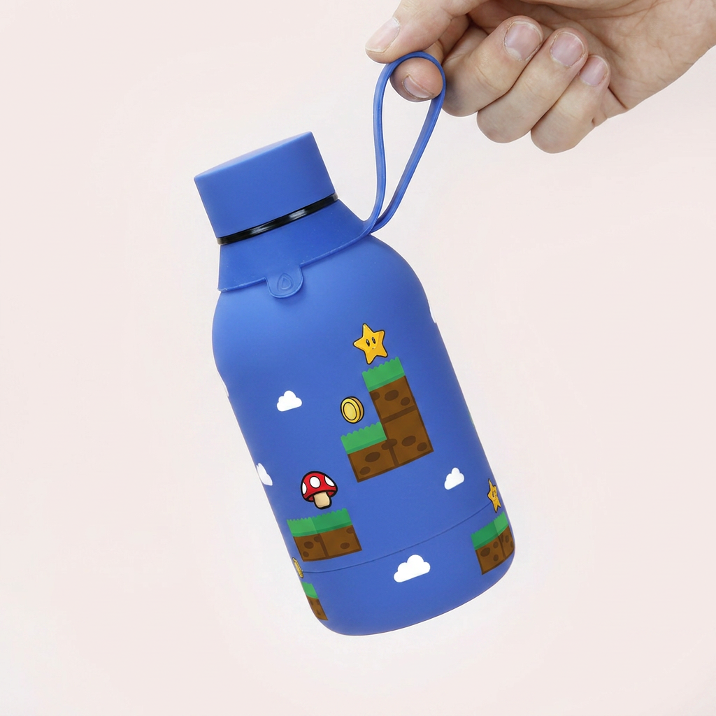 Botella Térmica de Acero Inoxidable – Level Boss | Aurea Kids
