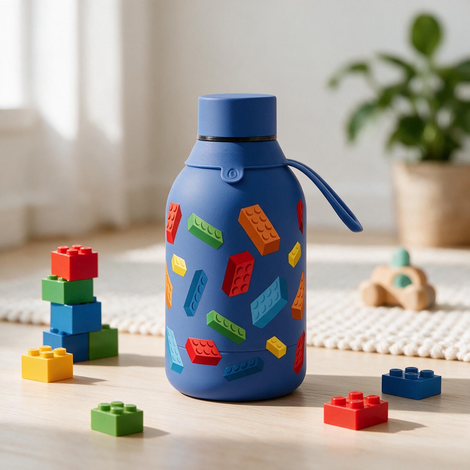 Botella Térmica de Acero Inoxidable – Block Build | Aurea Kids