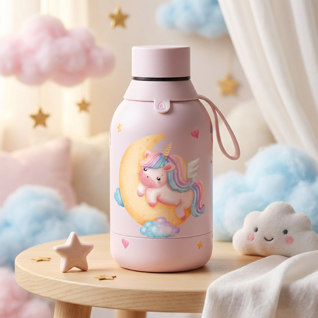 Botella Térmica de Acero Inoxidable – Magic Unicorn | Aurea Kids